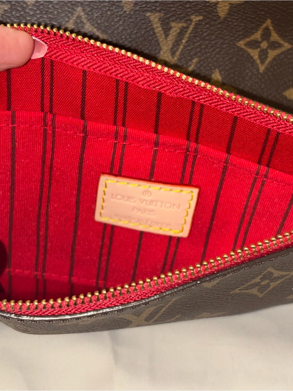 Louis Vuitton MM Monogram Neverfull with red interior - Picture 3 of 16